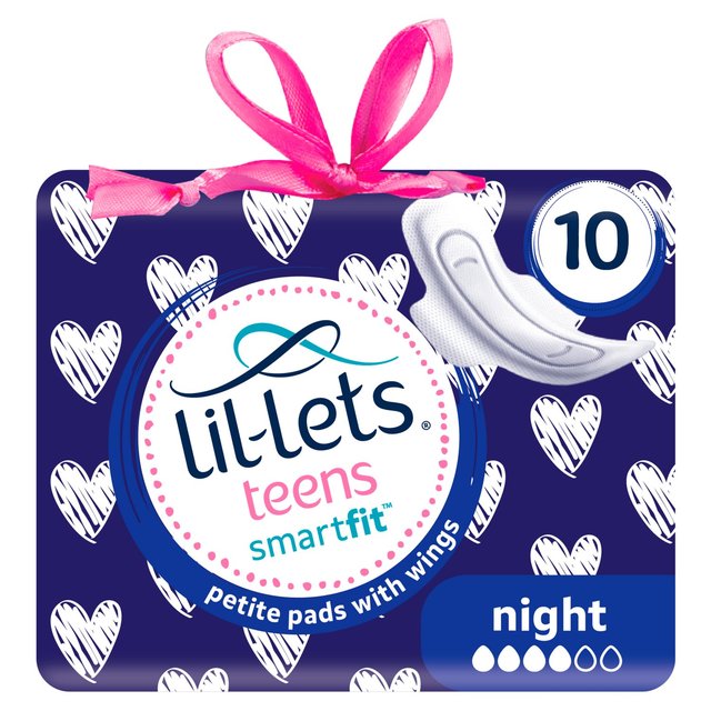 Lil-lets adolescents ultra serviettes nocturnes 10 par paquet
