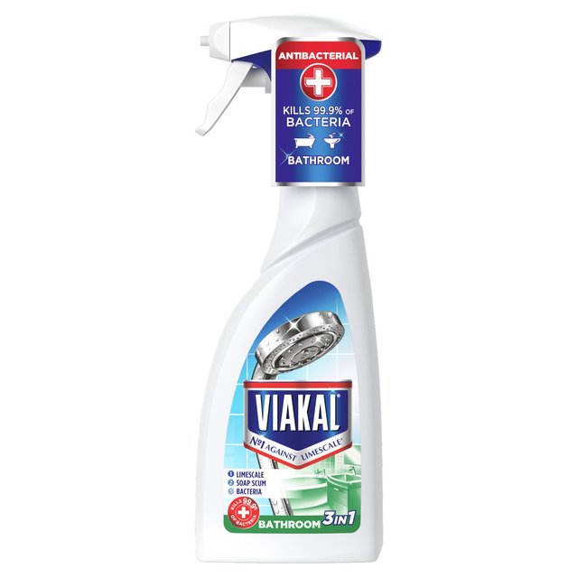 Viakal Bathroom Limescale Remover Anti-bactérien Spray 500 ml