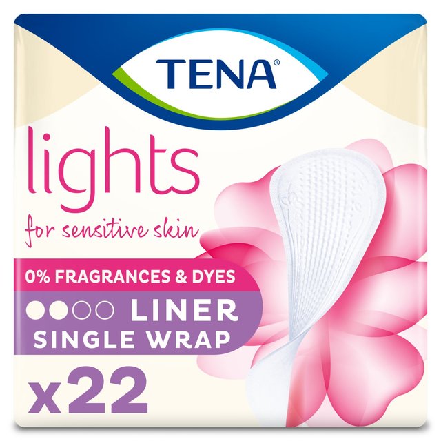 Lineros de incontinencia de Tena Single Wrap 22 por paquete