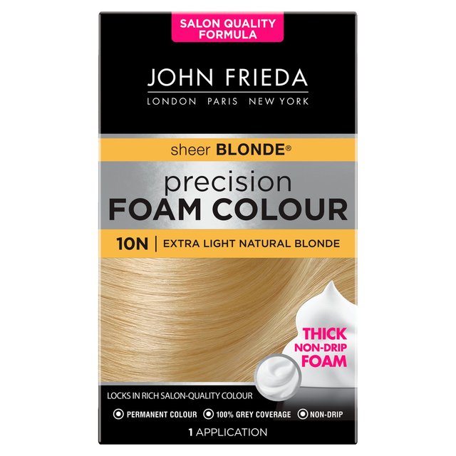 John Frieda Präzisionsschaum Farbe Haarfarbe extra helles natürliches Blonde 10n