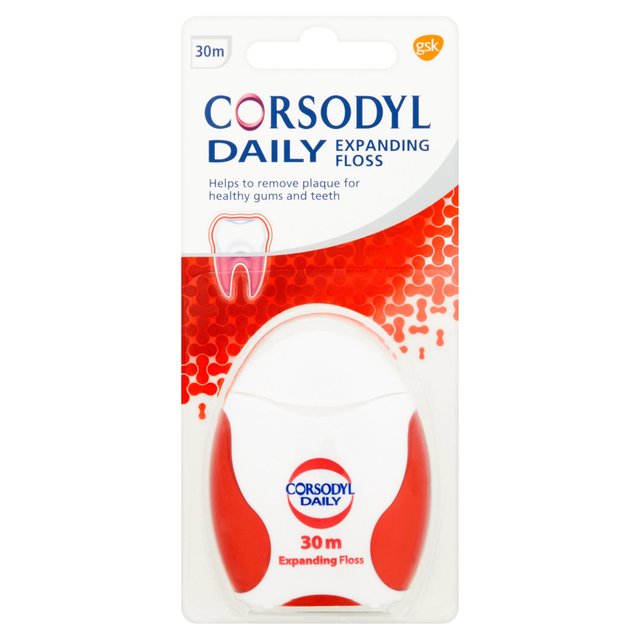 Corsodyl Daily Expanding Gum Care Dental Floss 30m