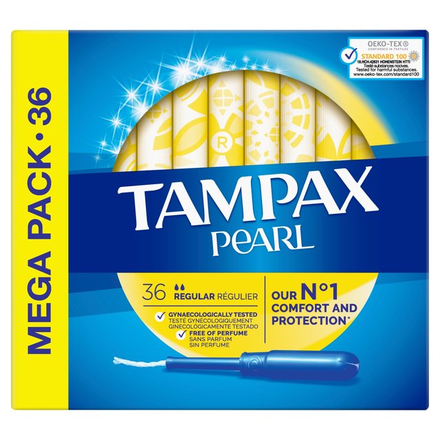 Tampax Pearl Tampons réguliers 36 par pack