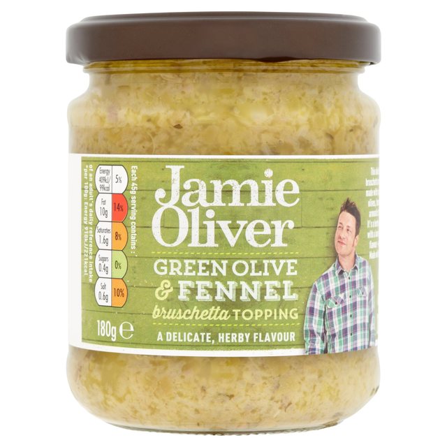 Jamie Oliver Green Olive & Fenchel Bruschetta 180g