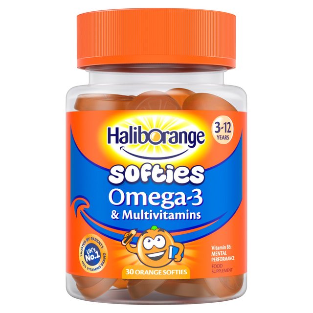 Haliborange Omega 3 y Softies Multivitamin 30 por paquete