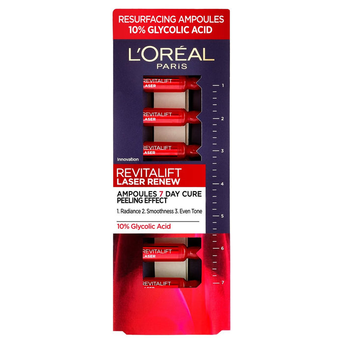 L'Oréal Paris Revitalift Laser Laser Glycolic Eleling Ampoules