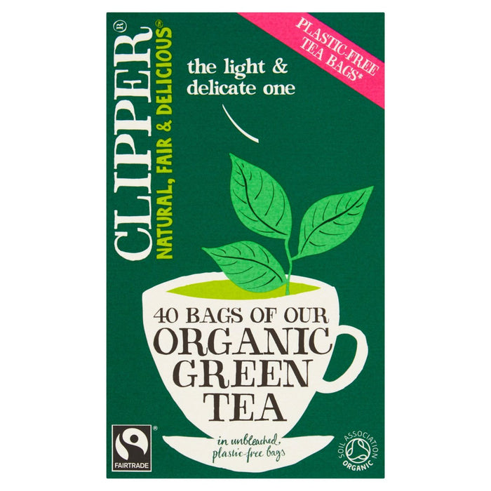 Clipper Organic & Fairtrade Green Tea 40 per pack