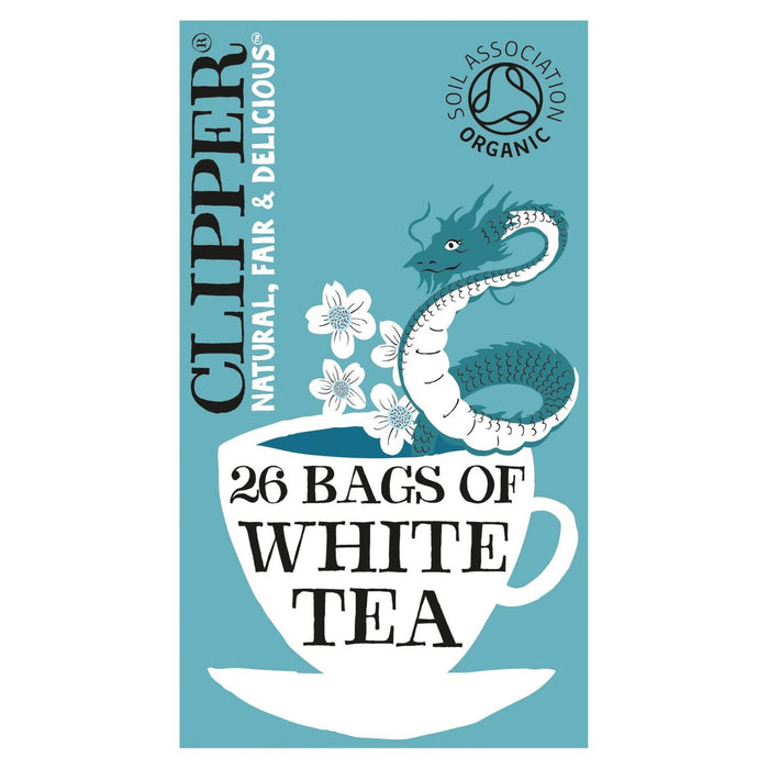 Clipper Organic White Tea Sacs 26 par paquet