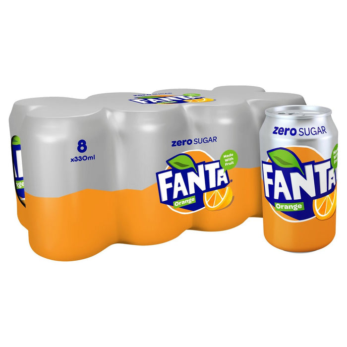 Fanta Zero Orange 8 x 330ml