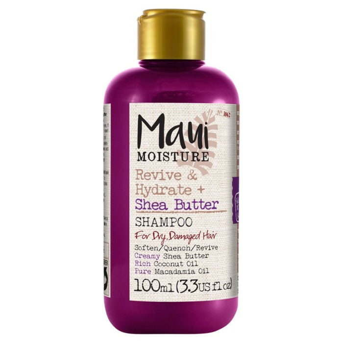 Maui Moisture Revive & Hydrate+ Shea Butter Shampoo Tamaño de viaje de 100 ml