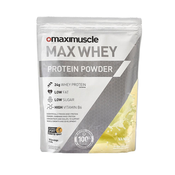 Maximuscle Vanille -Max -Molkenpulver 420G