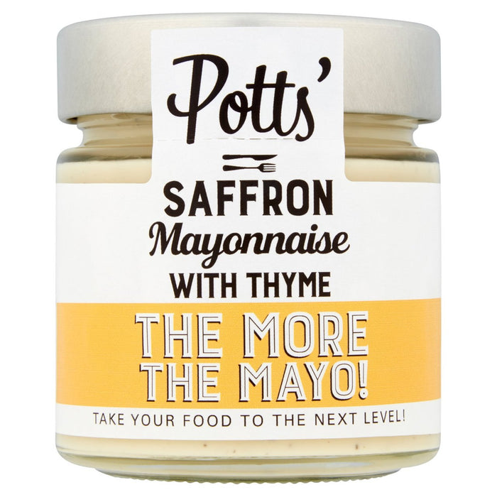 Potts Saffron Mayonnaise avec thym 220g
