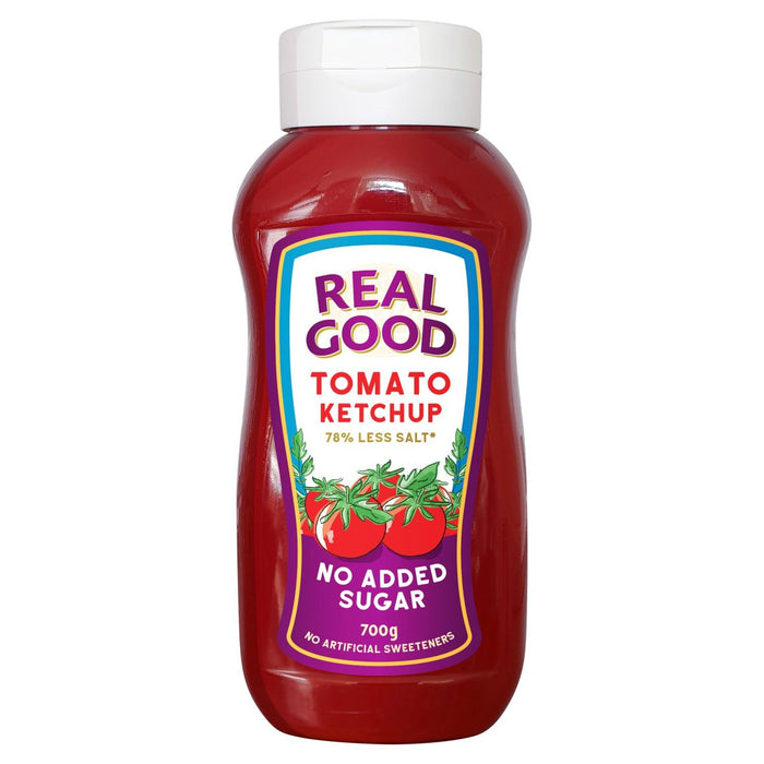 Real Good No Added Sugar Tomato Ketchup Recyclable 700g