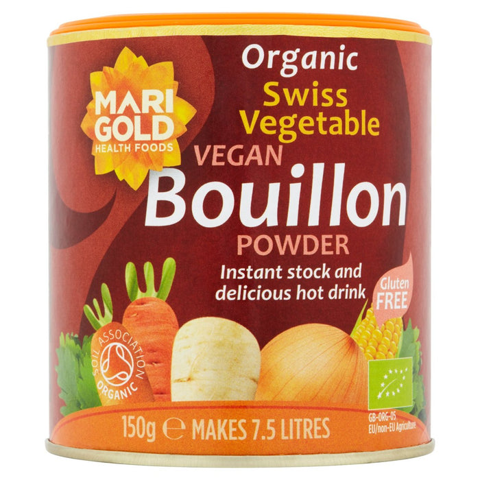Polvo de caldo vegano de verduras suizo orgánico Marigold 150 g 