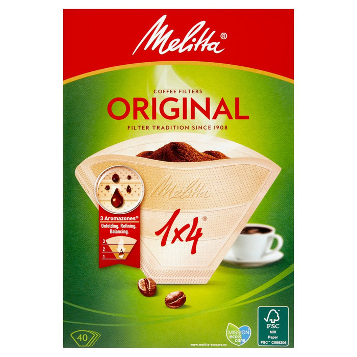 Melitta Four Cup Filter Papers 40 per pack