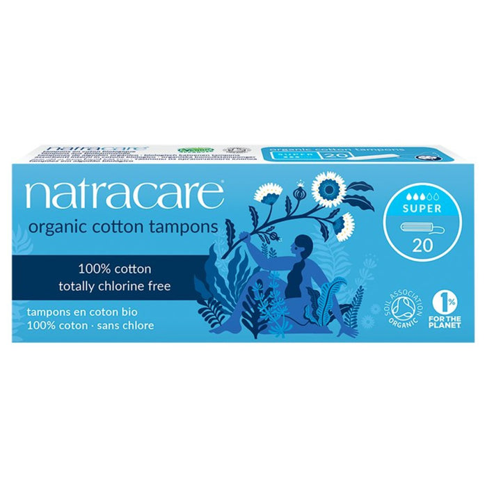 Natracare Organic Non applicateur Tampons Super 20 par pack