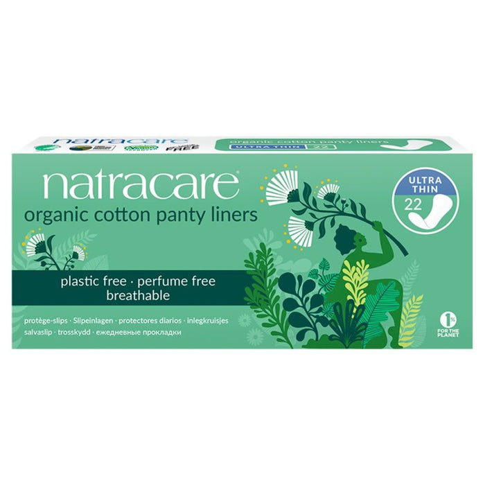 Natracare Organic Ultra Min Cotton Pantyliners 22 par paquet