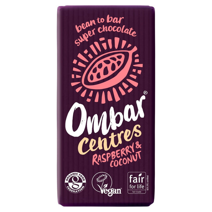 Ombar Centres Raspberry & Coconut Chocolate 35g