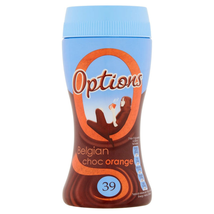 Options Orange Hot Chocolate Drink 220g