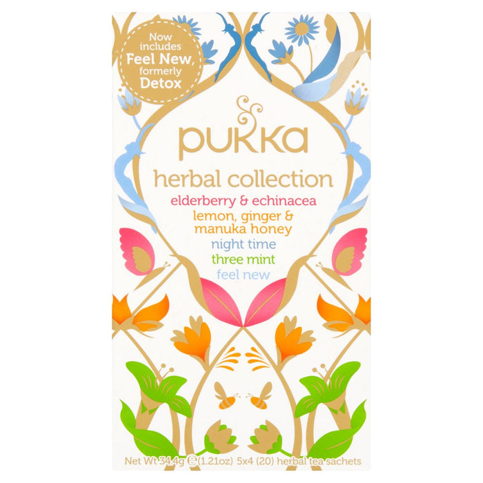 Pukka Herbal Collection Bolsas de té 20 por paquete