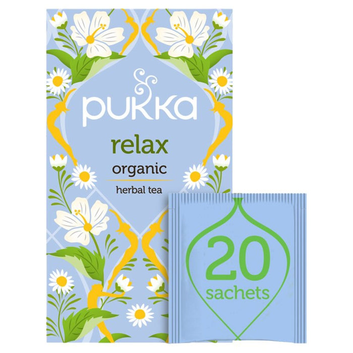 Pukka Organic Relax Tea Sacs 20 par paquet