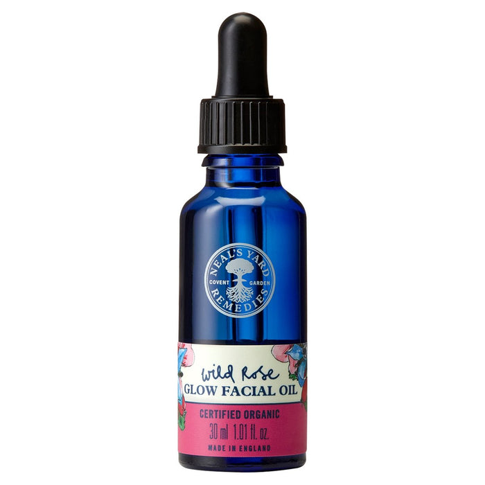 Remedios de patio de Neal para el aceite facial Wild Rose Glow 30 ml