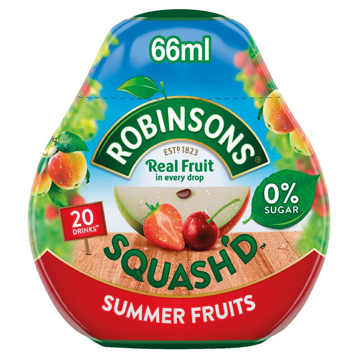 Robinsons Squash'd Summer Fruits Sin Azúcar Añadida 66ml 
