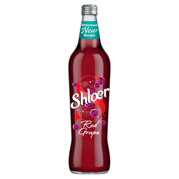 Shloer Bebida de jugo espumoso de uva roja 750ml 