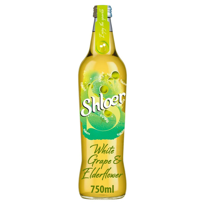 Shloer White Grape & Elderblume Sparkling Juice Drink 750 ml