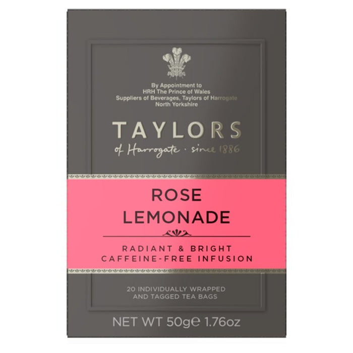 Taylors Rose Lemonade Teabags 20 per pack