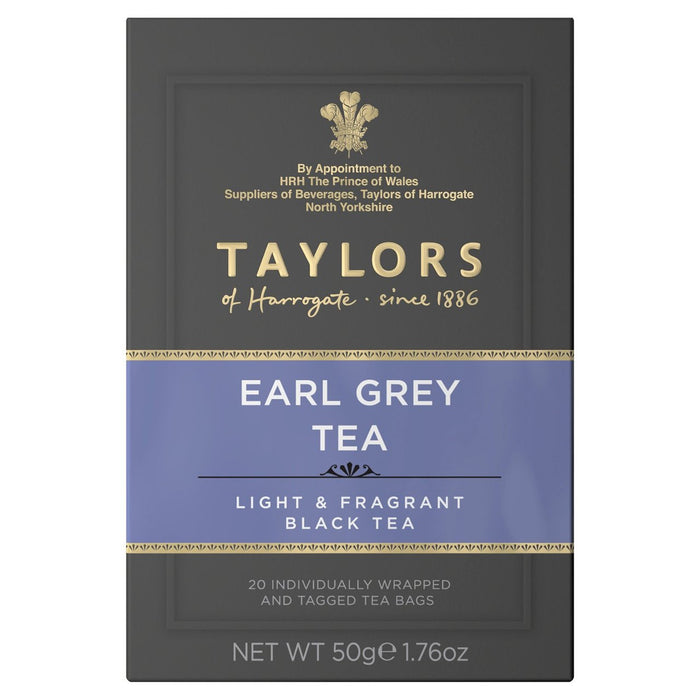 Taylors Earl Grey Teabags 20 par paquet