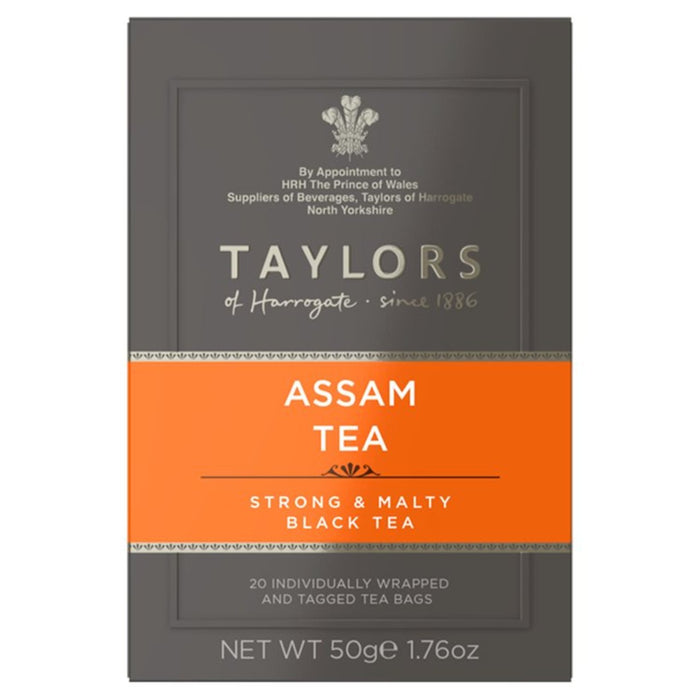 Sachets de thé Taylors Assam 20 par paquet