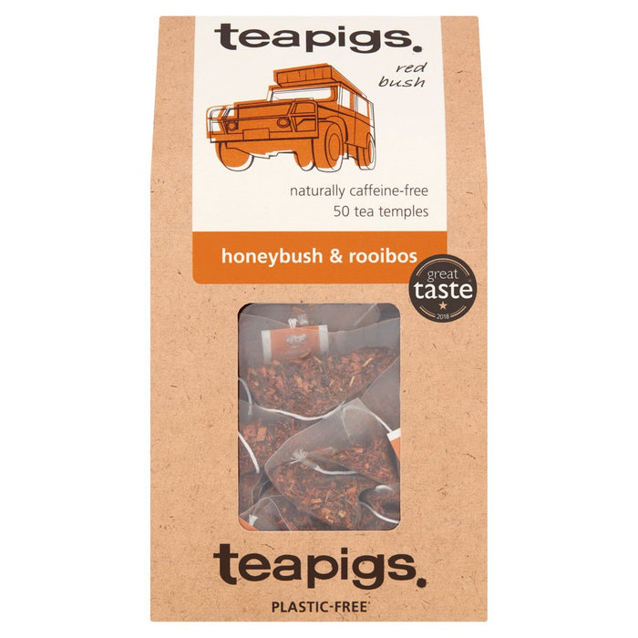 Teapigs Honeybush &amp; Rooibos Bolsas de té 50 por paquete 