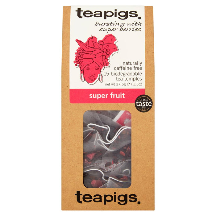 Tapigs Bolsas de té de Superfruit 15 por paquete