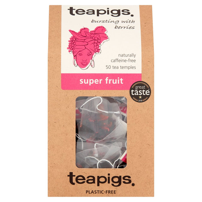 TEAPIGS Superfruit Saches de thé 50 par paquet