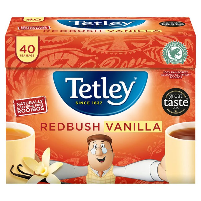 Tetley Redbush & Vanilla Tea Bags 40 per pack