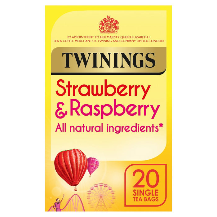 Twinings Strawberry & Raspberry Tea 20 Tea Bags