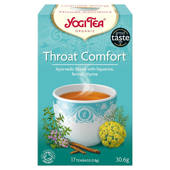 Yogi -Tee -Throat Komfort Bio -Teebeutel 17 pro Pack