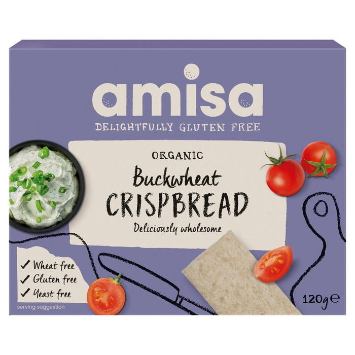 Amisa Bio glutenfreier Buchweizen Crispbread 120g