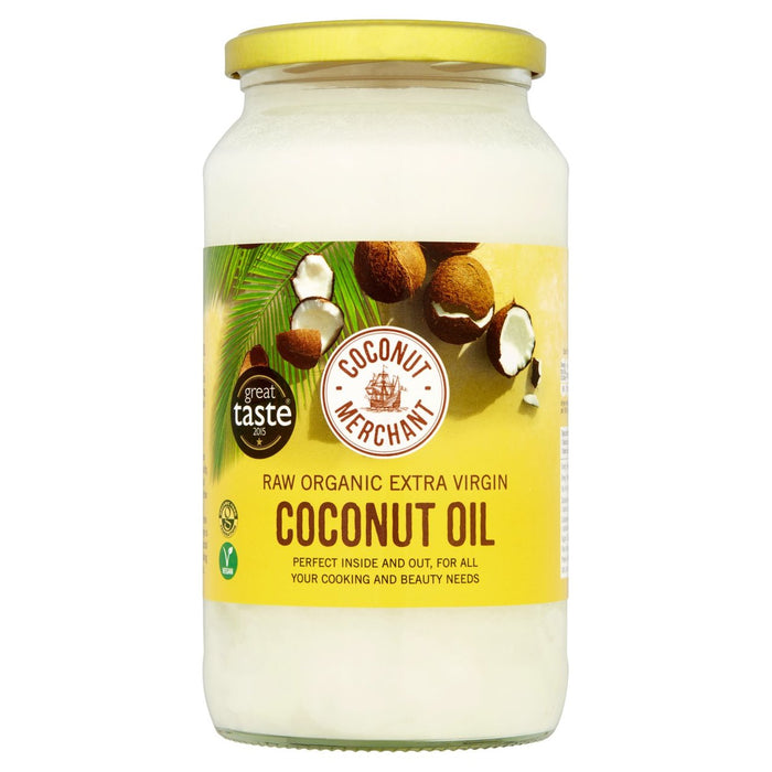 Coconut Merchant Raw Organic Extra Virgin Coconut Oil 1L