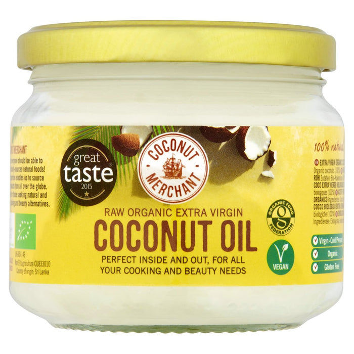 Coconut Merchant Raw Organic Extra Virgin Coconut Oil 300ml