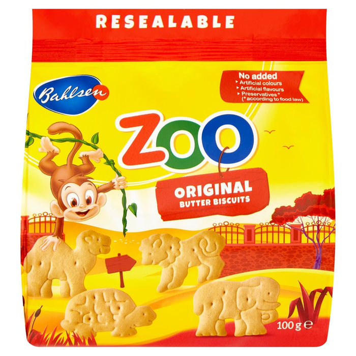 Bahlsen Zoo Enfants originaux Biscuits au beurre 100g
