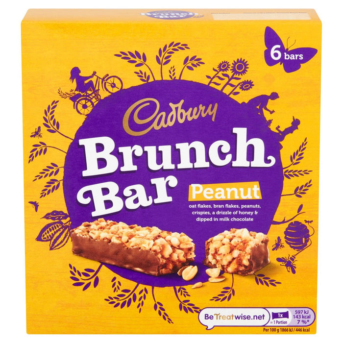Cadbury Brunch Bar Peanut 6 x 38g