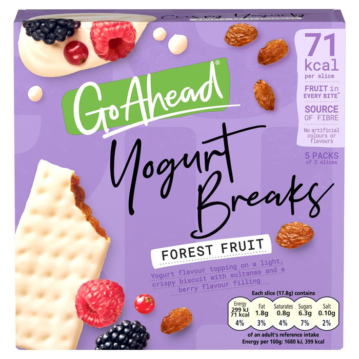 Go Ahead Yoghurt Breaks Forest Fruit 5 per pack