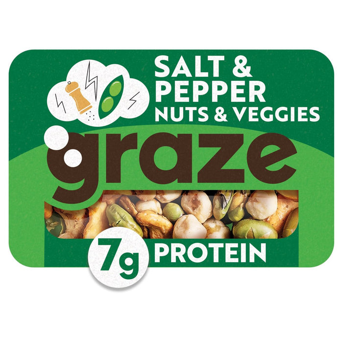 Graze Veggie Protein Power Snack Mix Sea Salt & Pepper 28g
