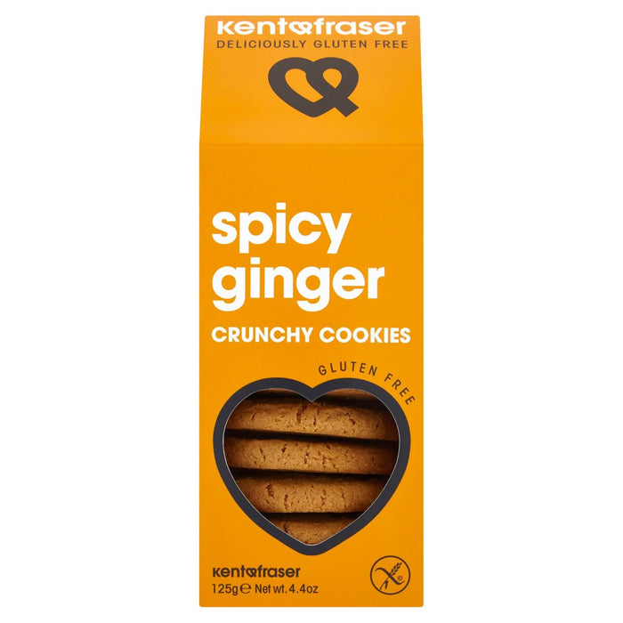 Kent & Fraser Gluten Free Spicy Ginger Crunchy Cookies 125g