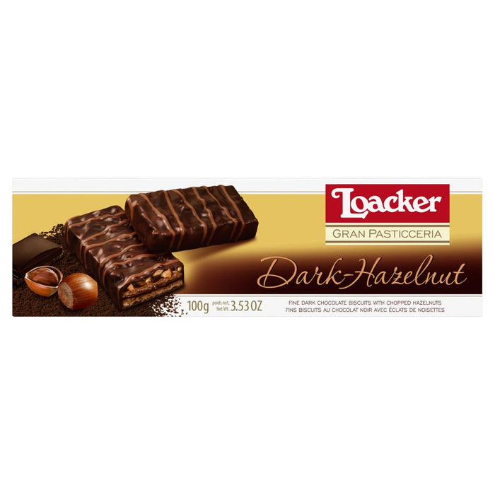 Loacker Dark Chocolate Hazelnut Biscuits 100g
