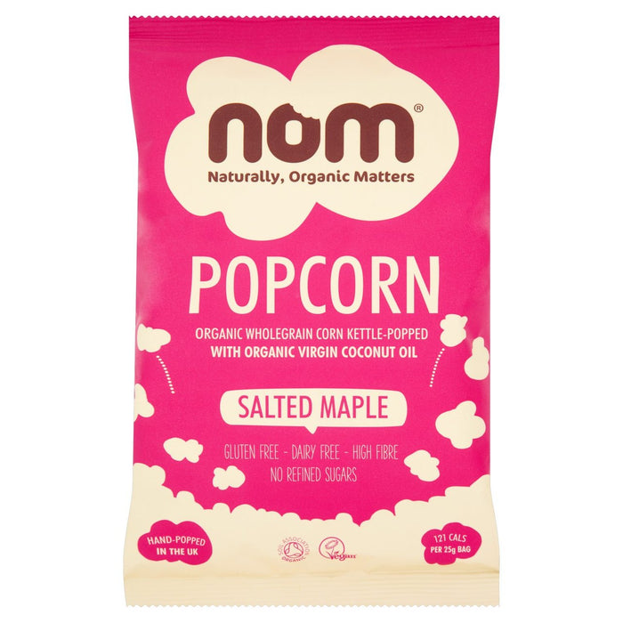 Nom Organic Salted Maple Popcorn 25g