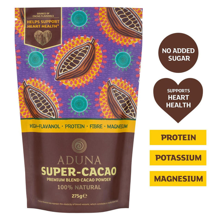 Aduna Super Cacao Premium -Mischung Kakao -Pulver 275 g