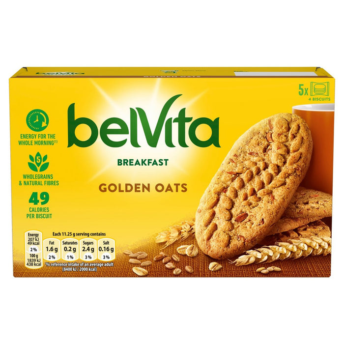 Belvita Golden Oats Breakfast Biscuits 5 x 45g