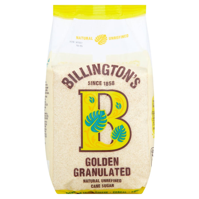 El azúcar granulada de oro natural de Billington 1 kg